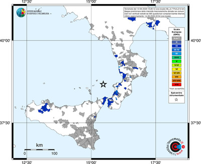 Mappa EMS - territori comuni
