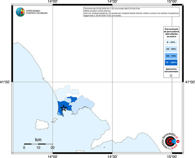 Mappa territorio comunale con almeno 3 questionari