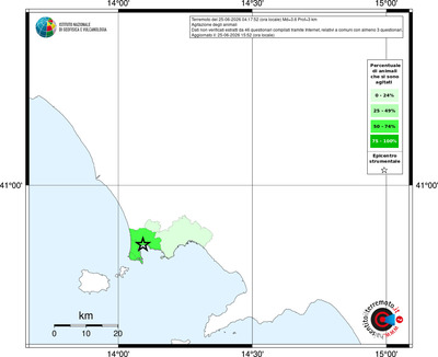 Mappa territorio comunale con almeno 3 questionari