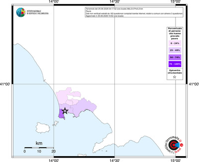 Mappa territorio comunale con almeno 3 questionari