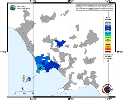 Mappa EMS - territori comuni