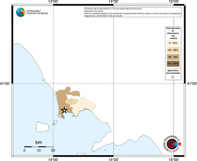 Mappa territorio comunale con almeno 3 questionari