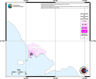 Mappa territorio comunale con almeno 3 questionari