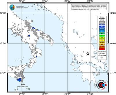 Mappa EMS - territori comuni