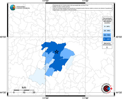 Mappa territorio comunale con almeno 3 questionari