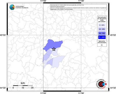 Mappa territorio comunale con almeno 3 questionari