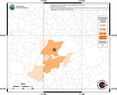 Mappa territorio comunale con almeno 3 questionari