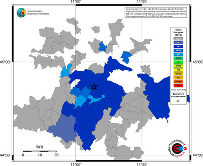 Mappa EMS - territori comuni