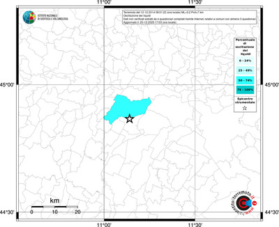 Mappa territorio comunale con almeno 3 questionari