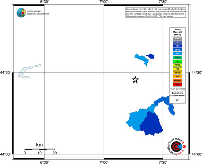 Mappa MCS - territori comuni