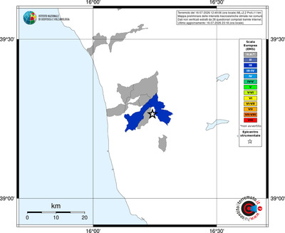 Mappa EMS - territori comuni
