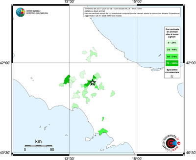 Mappa territorio comunale con almeno 3 questionari