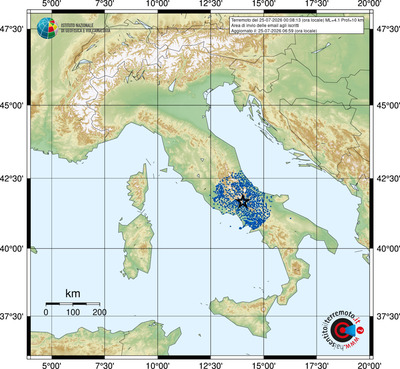Area di invio delle email agli iscritti