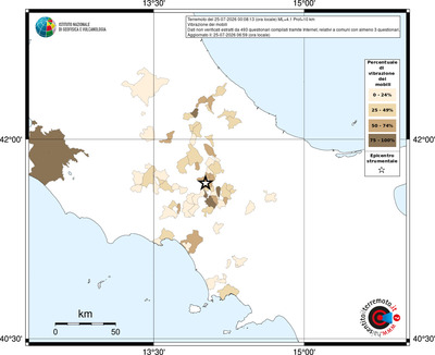 Mappa territorio comunale con almeno 3 questionari