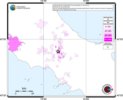 Mappa territorio comunale con almeno 3 questionari