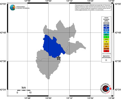 Mappa EMS - territori comuni