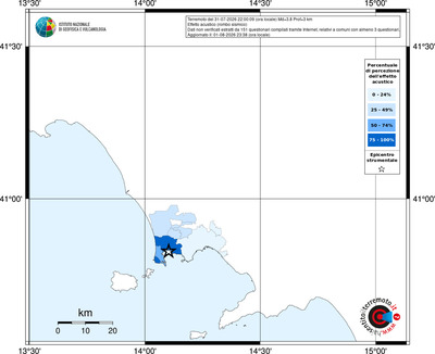 Mappa territorio comunale con almeno 3 questionari
