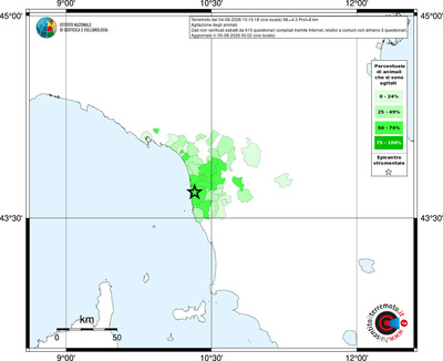 Mappa territorio comunale con almeno 3 questionari