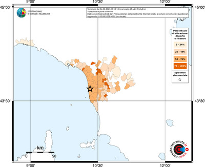 Mappa territorio comunale con almeno 3 questionari