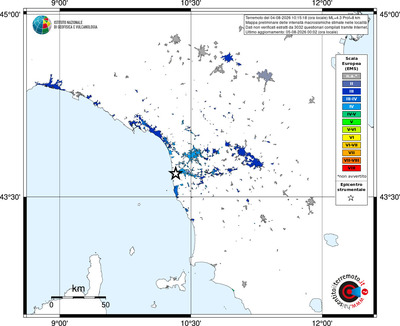 Mappa EMS - territori località