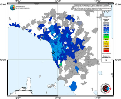 Mappa EMS - territori comuni