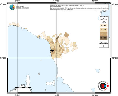 Mappa territorio comunale con almeno 3 questionari