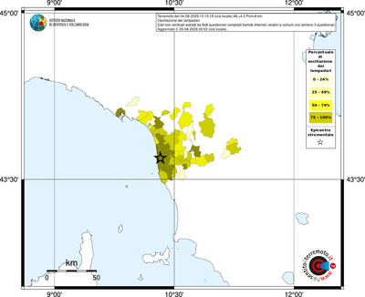 Mappa territorio comunale con almeno 3 questionari