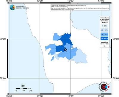 Mappa territorio comunale con almeno 3 questionari