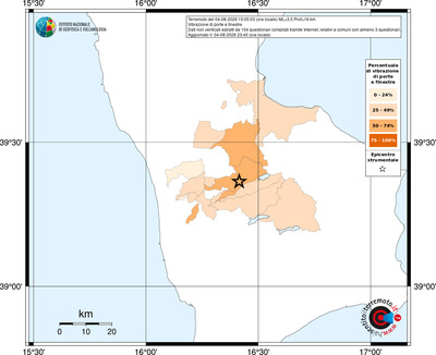 Mappa territorio comunale con almeno 3 questionari