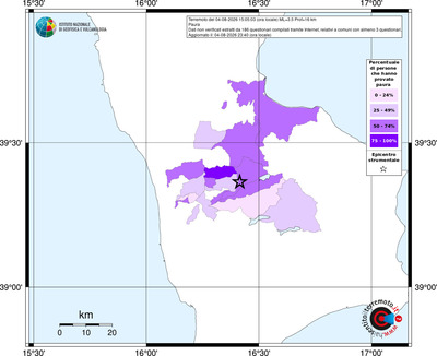 Mappa territorio comunale con almeno 3 questionari