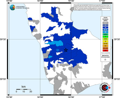 Mappa EMS - territori comuni
