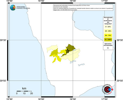 Mappa territorio comunale con almeno 3 questionari