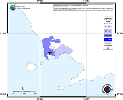 Mappa territorio comunale con almeno 3 questionari