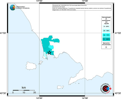 Mappa territorio comunale con almeno 3 questionari