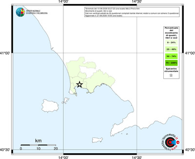 Mappa territorio comunale con almeno 3 questionari