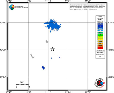 Mappa EMS - territori località