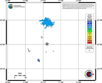 Mappa MCS - territori località