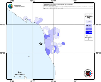 Mappa territorio comunale con almeno 3 questionari