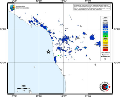 Mappa EMS - territori località