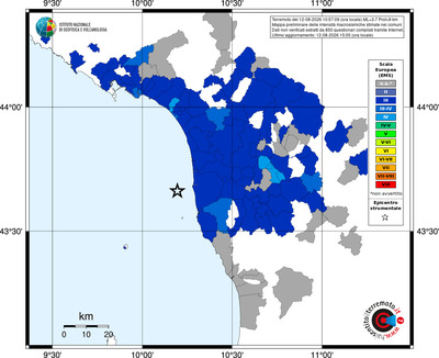 Mappa EMS - territori comuni