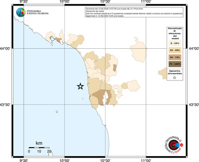 Mappa territorio comunale con almeno 3 questionari