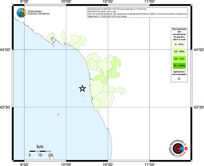 Mappa territorio comunale con almeno 3 questionari