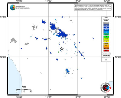Mappa EMS - territori località
