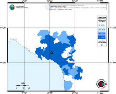 Mappa territorio comunale con almeno 3 questionari