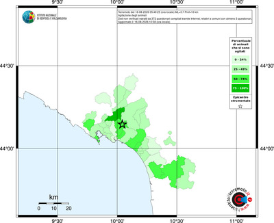 Mappa territorio comunale con almeno 3 questionari