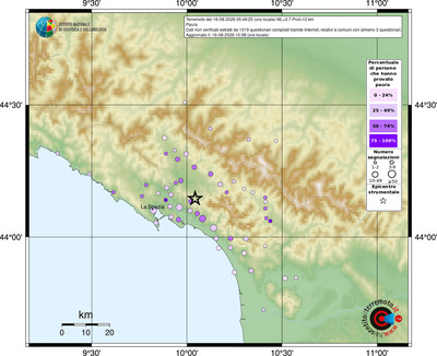 Mappa comuni con almeno 3 questionari