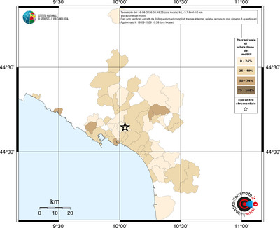 Mappa territorio comunale con almeno 3 questionari