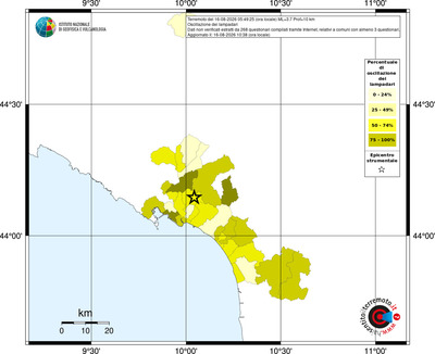 Mappa territorio comunale con almeno 3 questionari