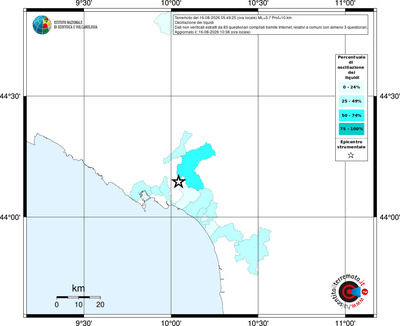 Mappa territorio comunale con almeno 3 questionari