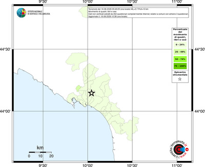 Mappa territorio comunale con almeno 3 questionari